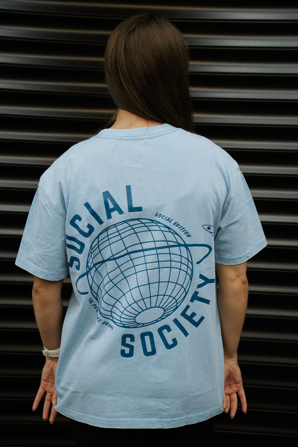 Oversized T-shirt - Blue
