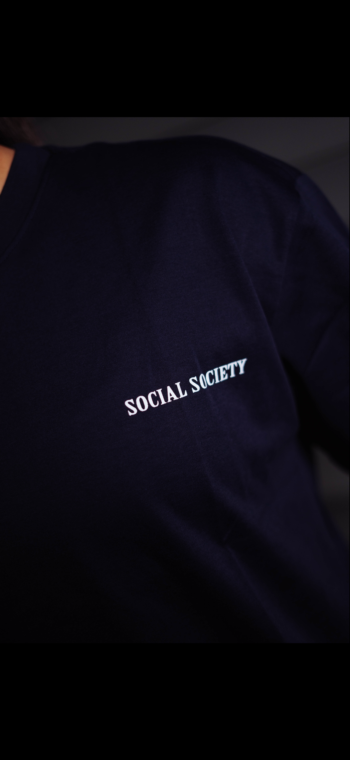 Oversized T-shirt - Navy