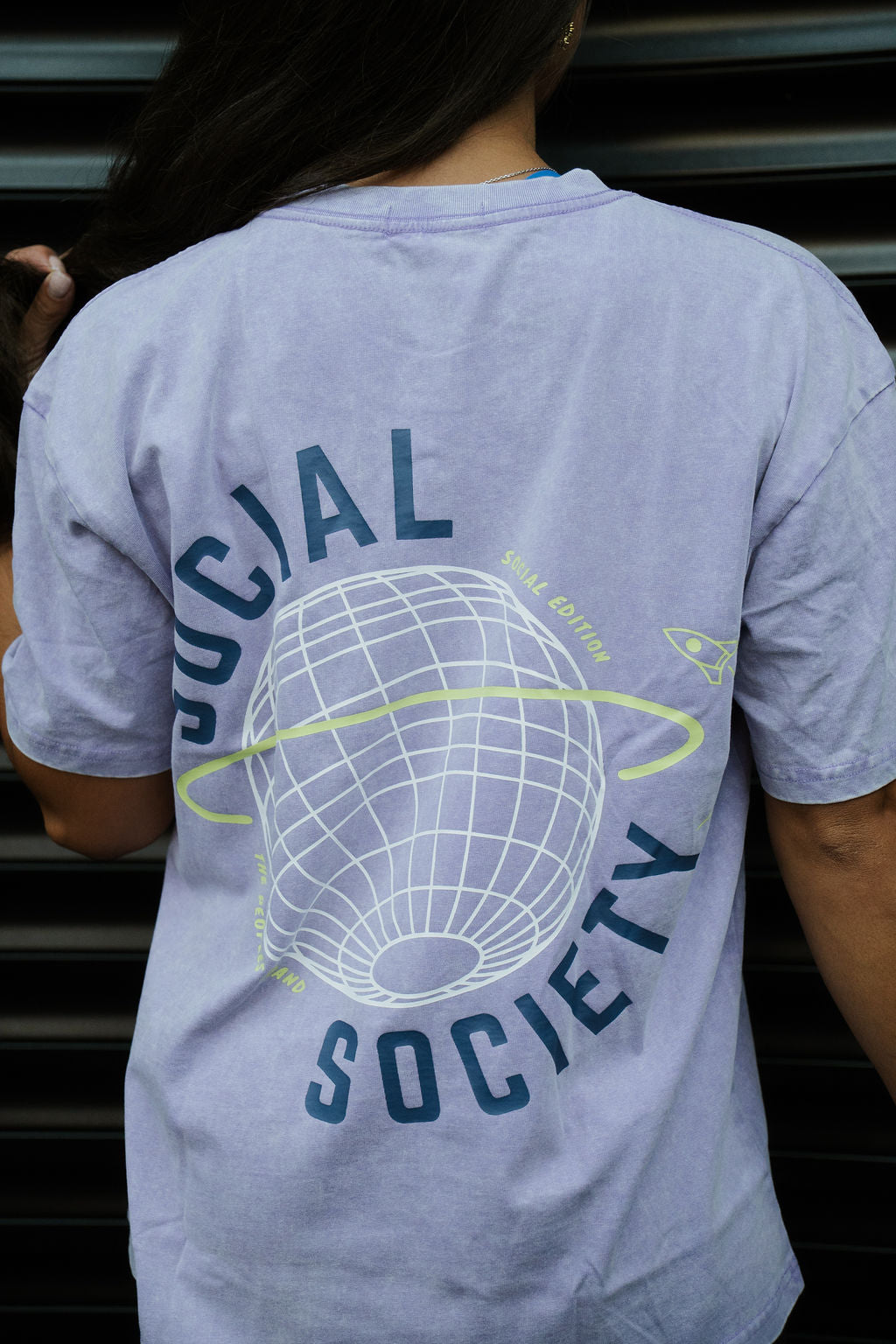 Oversized T-shirt - Violet
