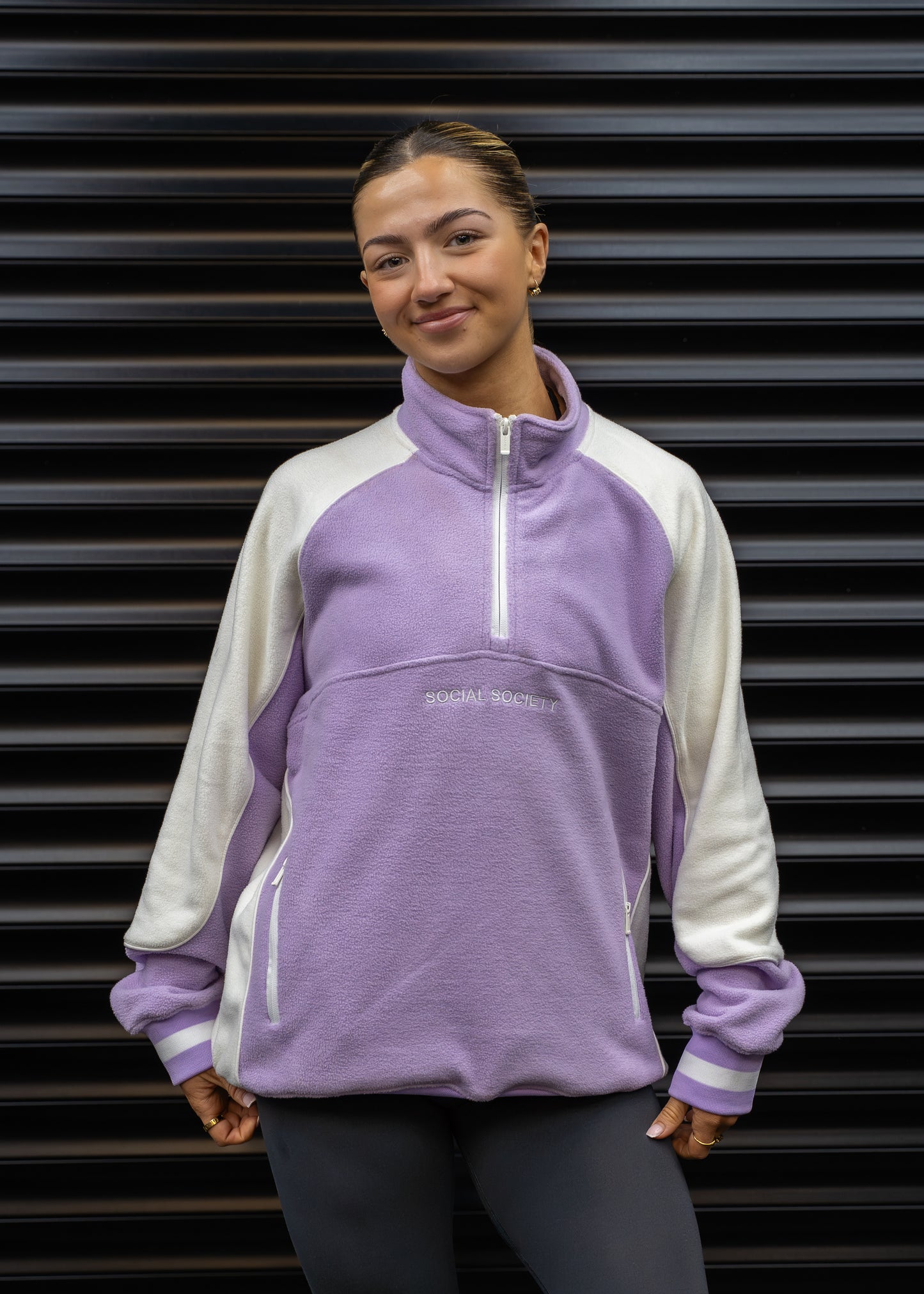 1/4 Zip Fleece - Violet