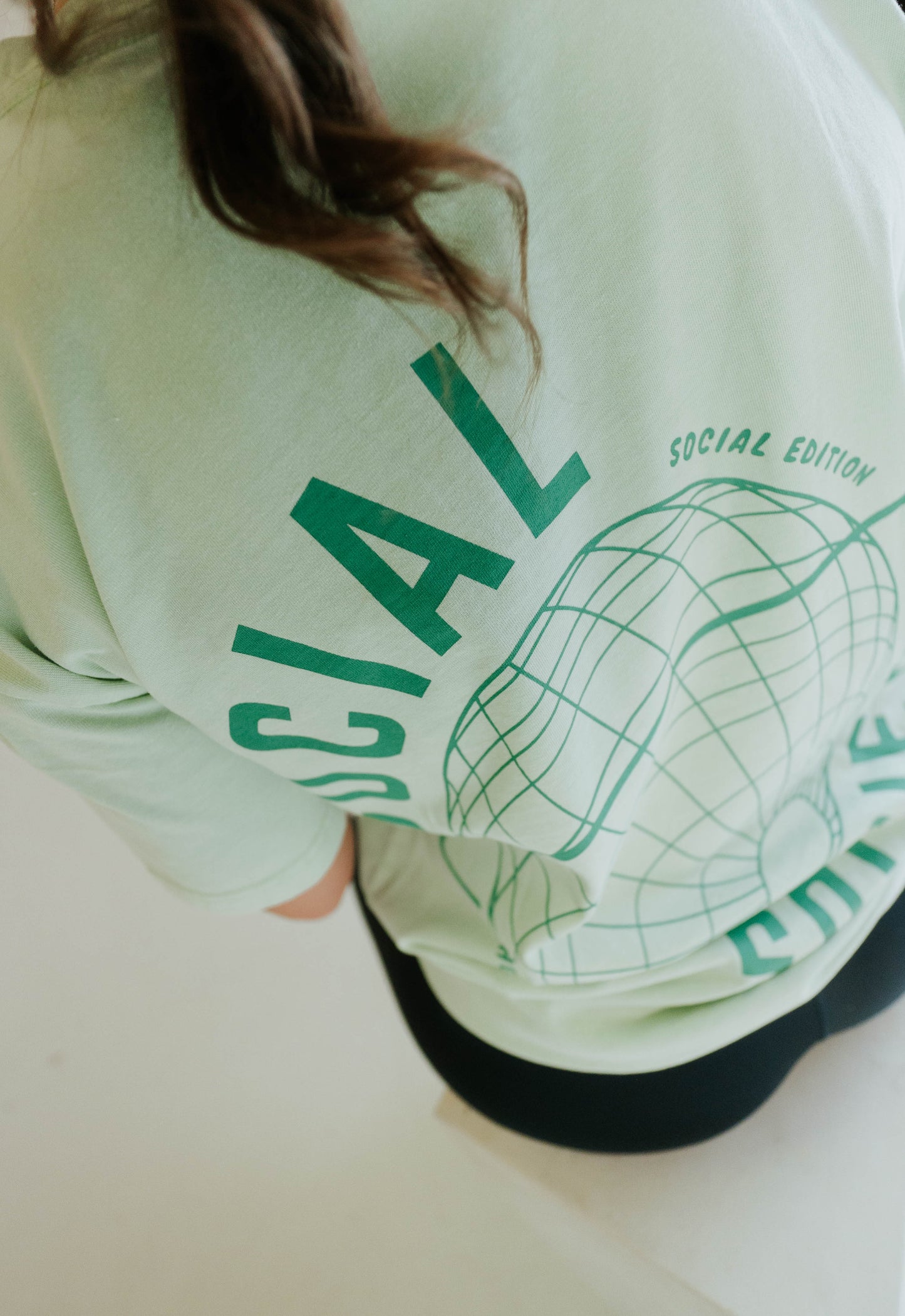 Stonewash T-shirt - Lime Green