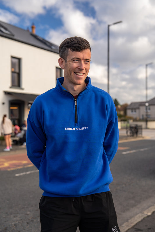 1/4 Zip - Royal blue