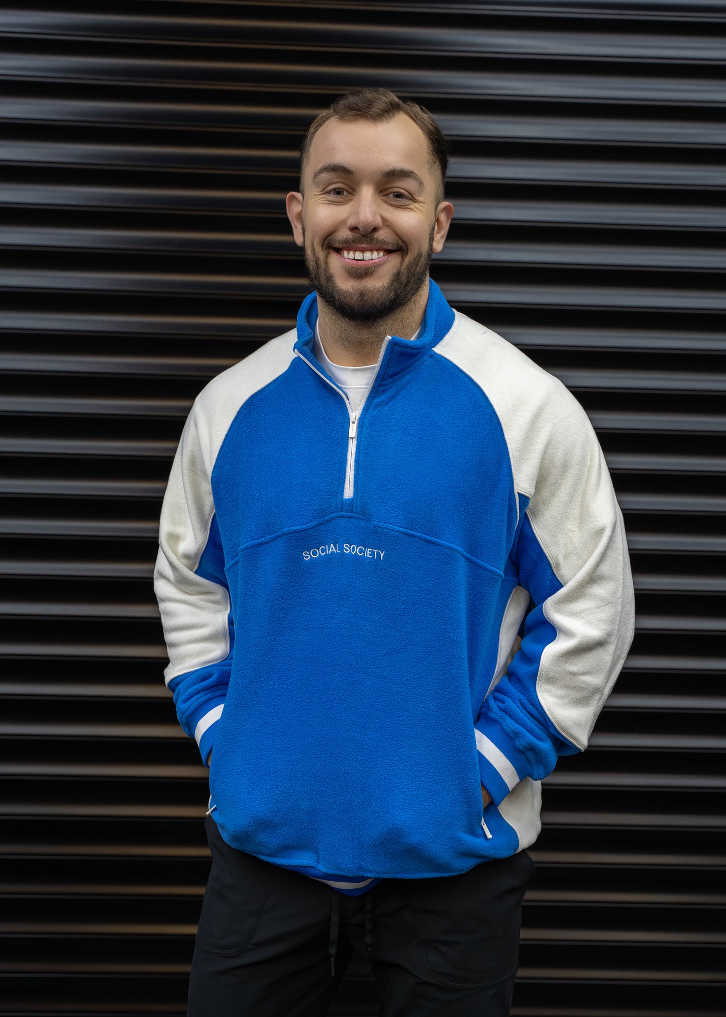 1/4 Zip Fleece - Blue