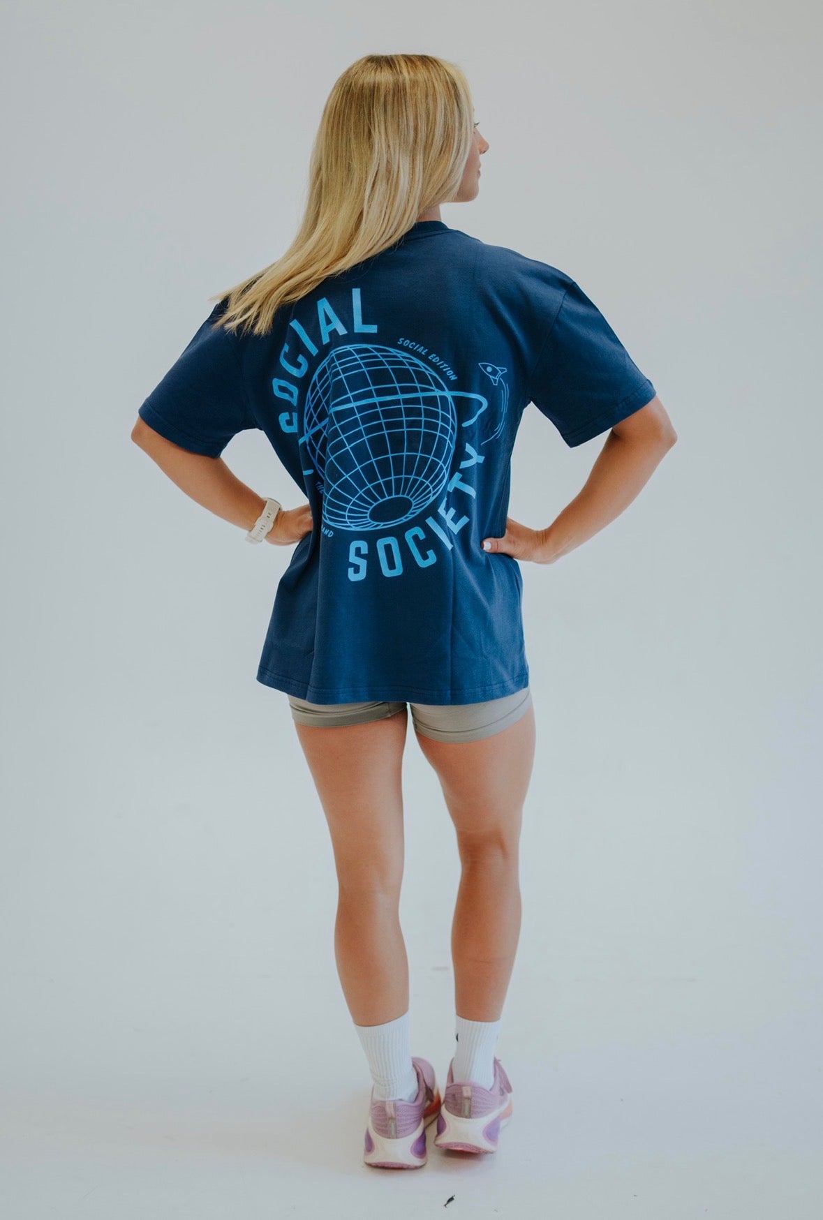 Oversized T-shirt - Dark blue