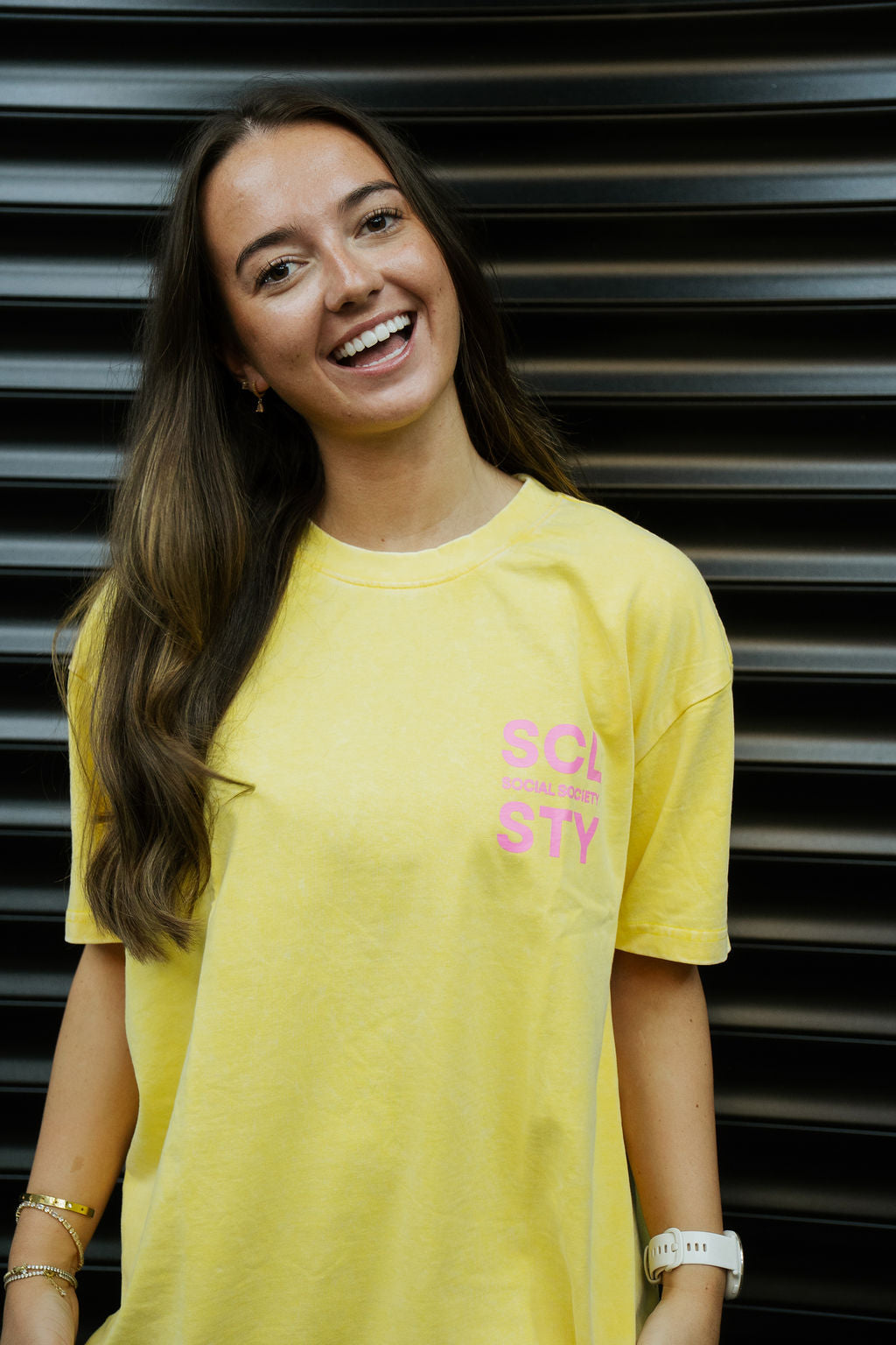 Oversized T-shirt - Yellow