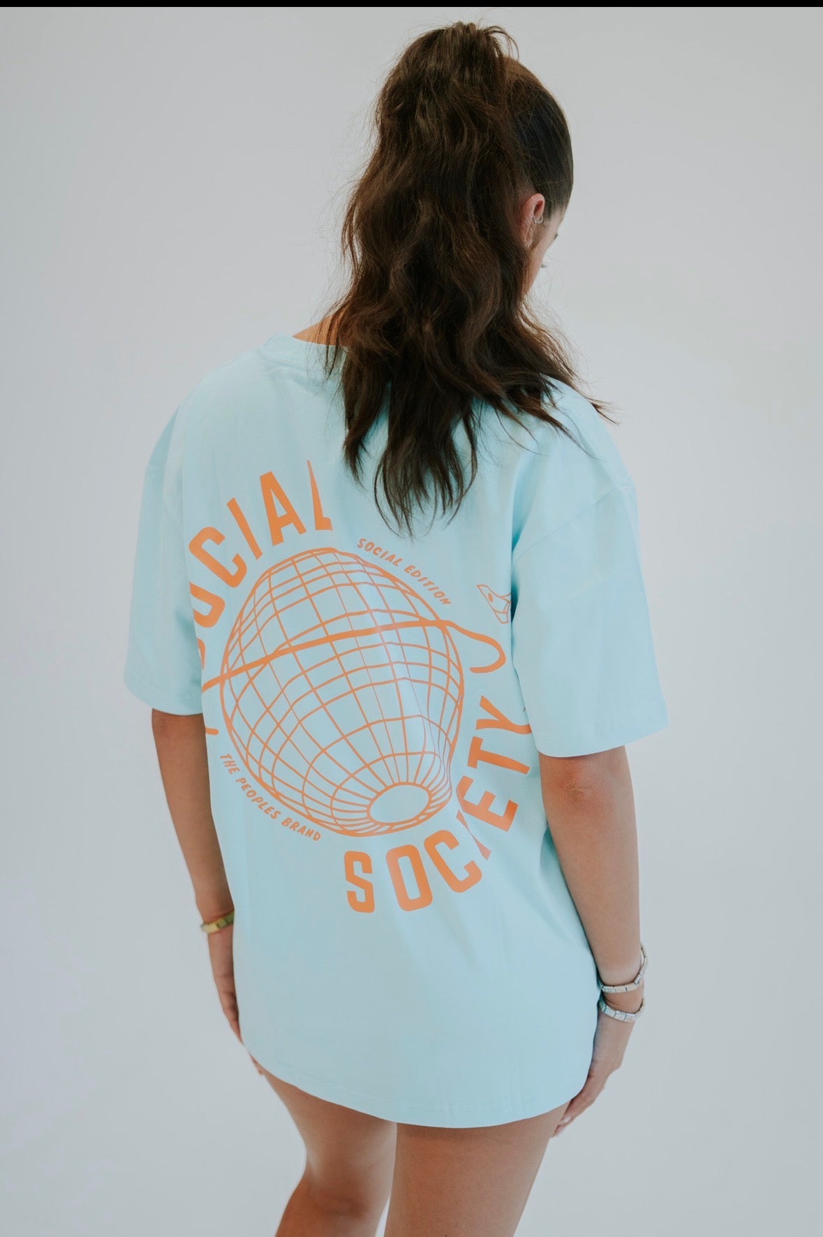 Oversize T-shirt - Electric blue