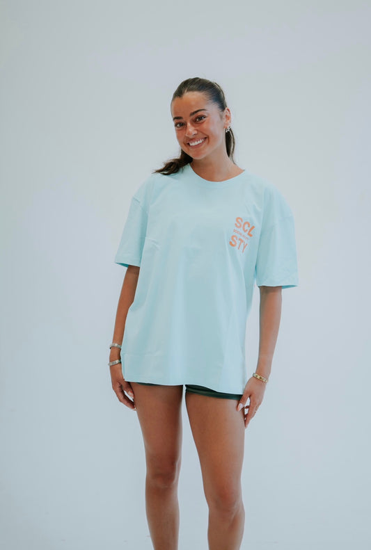 Oversize T-shirt - Electric blue