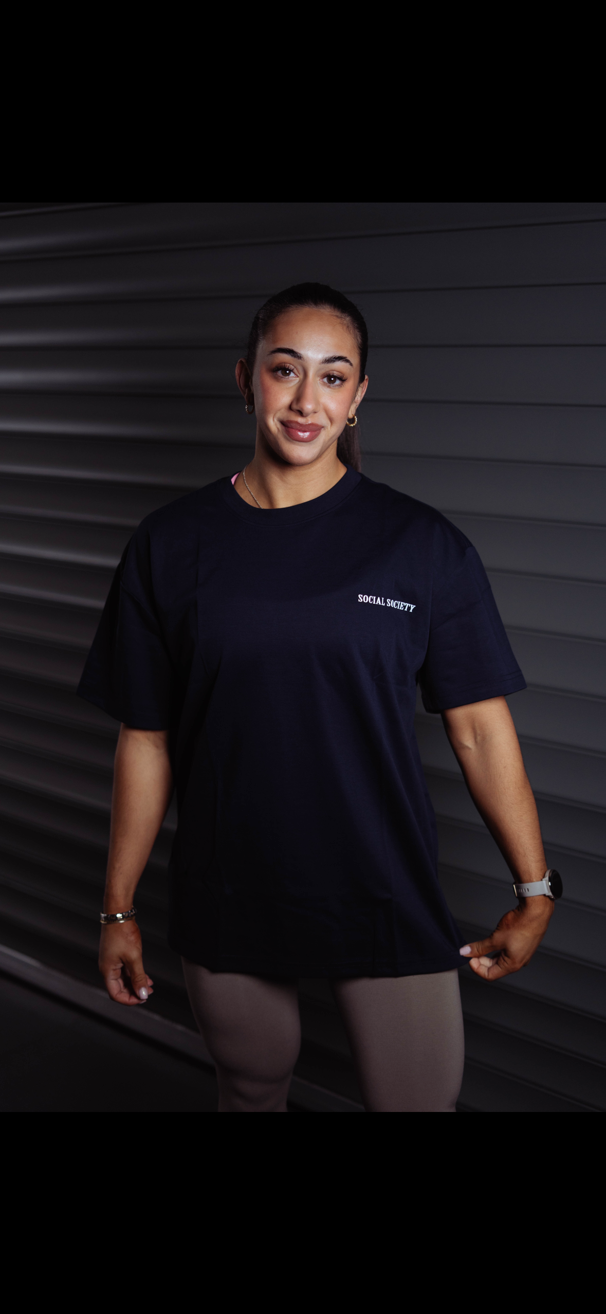 Oversized T-shirt - Navy