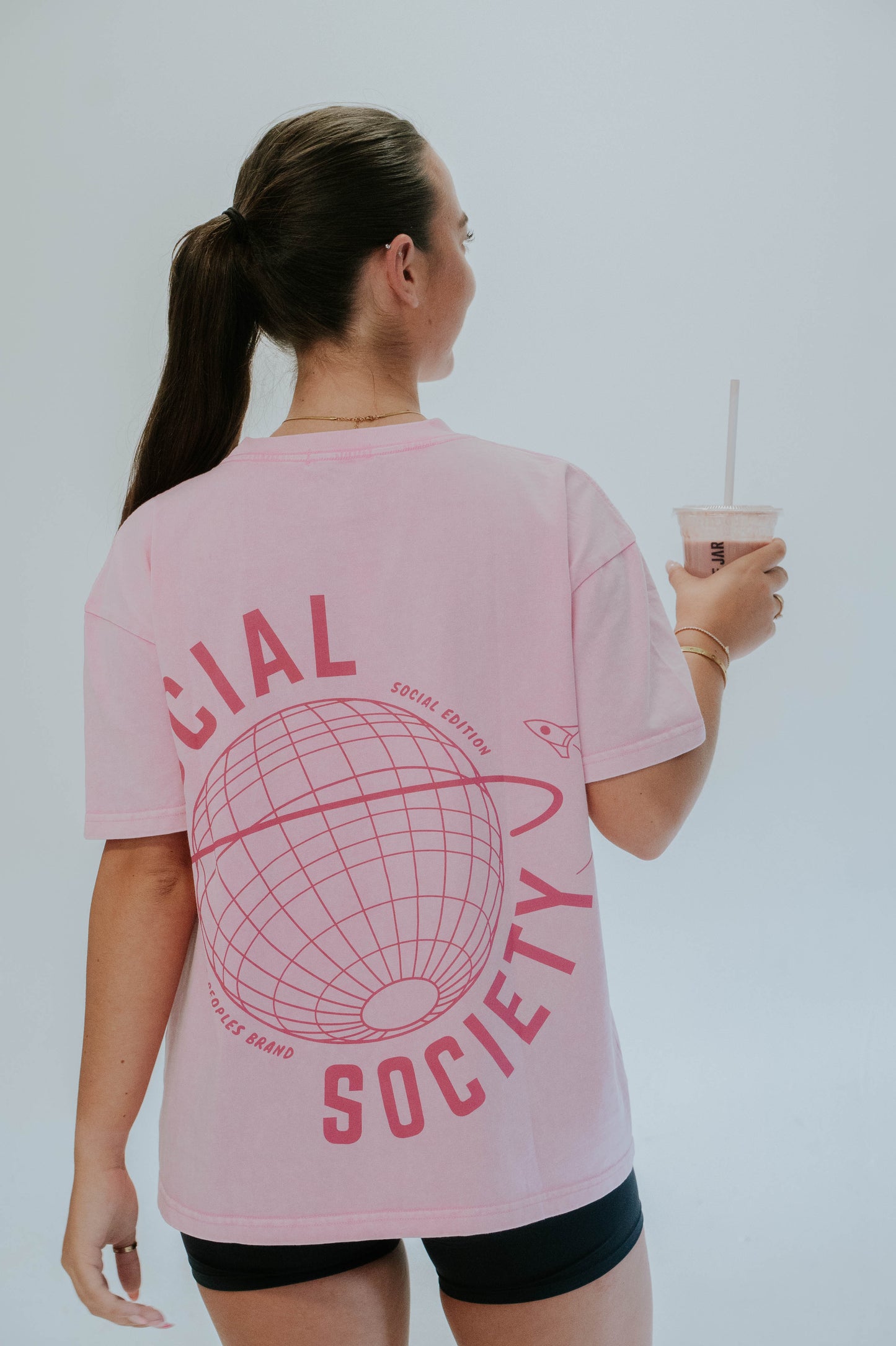 Stonewash T-shirt - Pink