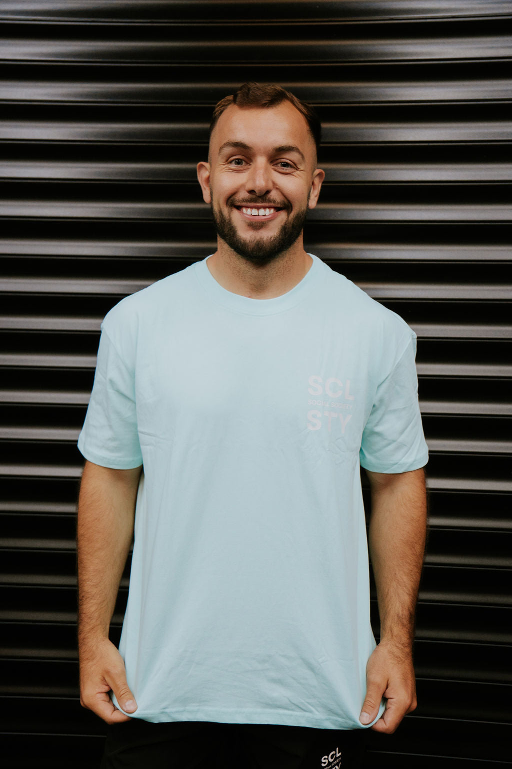Oversized T-shirt - Pale blue
