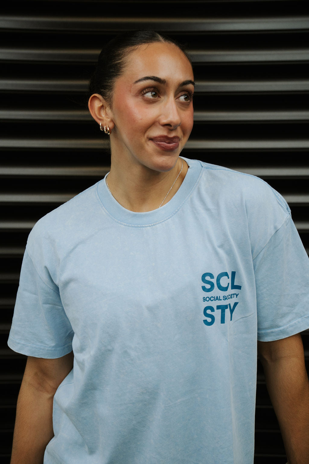 Oversized T-shirt - Blue