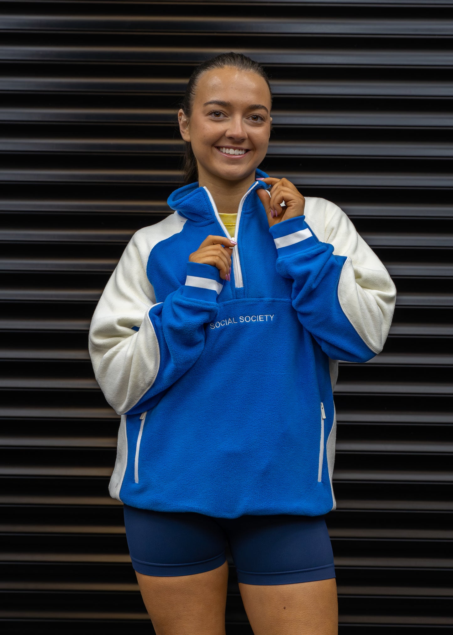 1/4 Zip Fleece - Blue