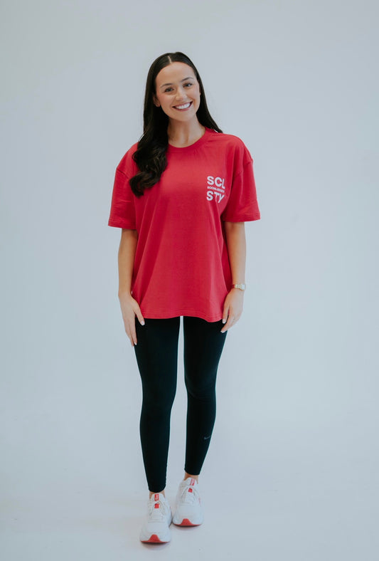 Oversized T-shirt - Red