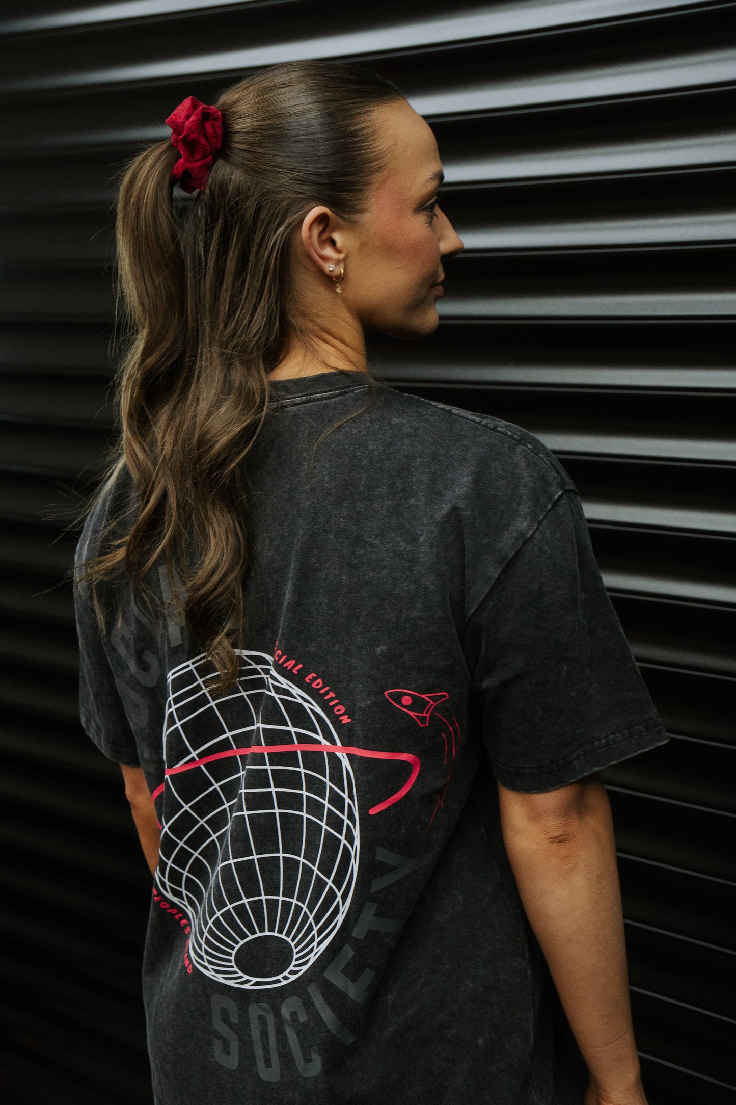 Black + Red Logo Tshirt