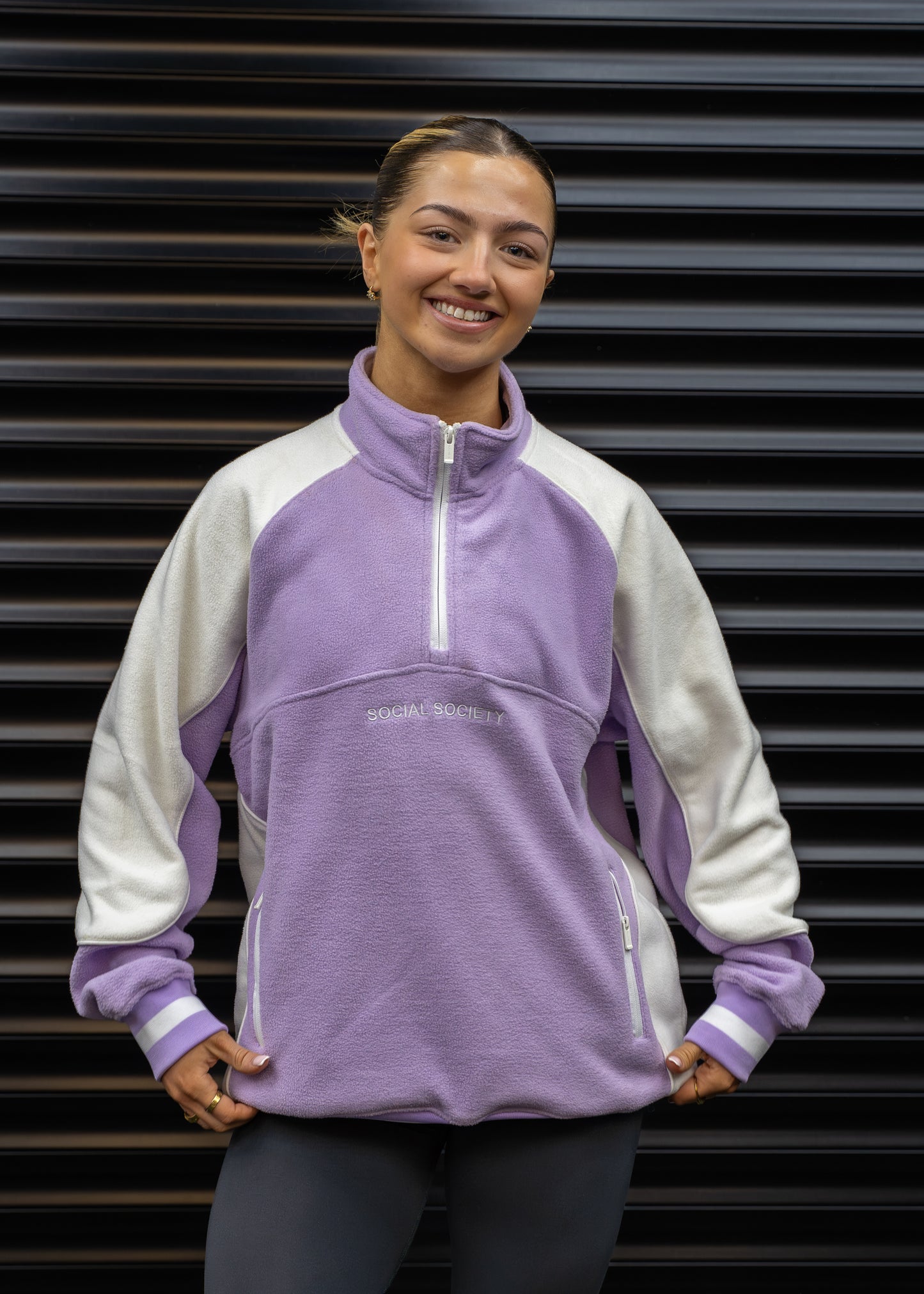 1/4 Zip Fleece - Violet