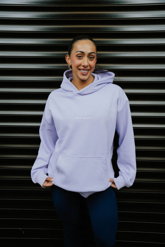 Stonewash hoodie - Violet