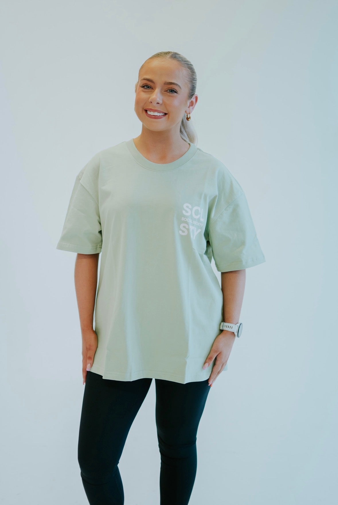 Oversized T-shirt - Mint Green