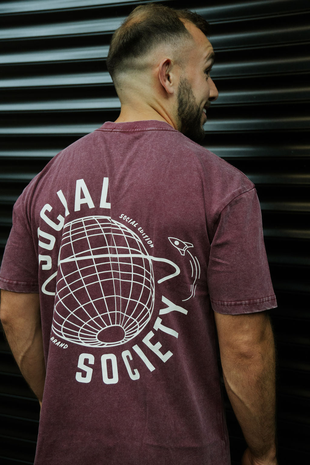 Oversized T-shirt - Maroon