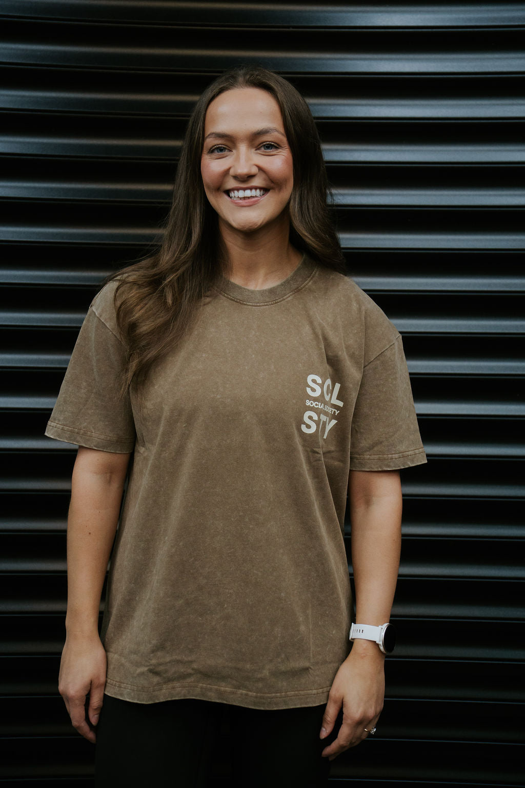 Oversized T-shirt - mocha