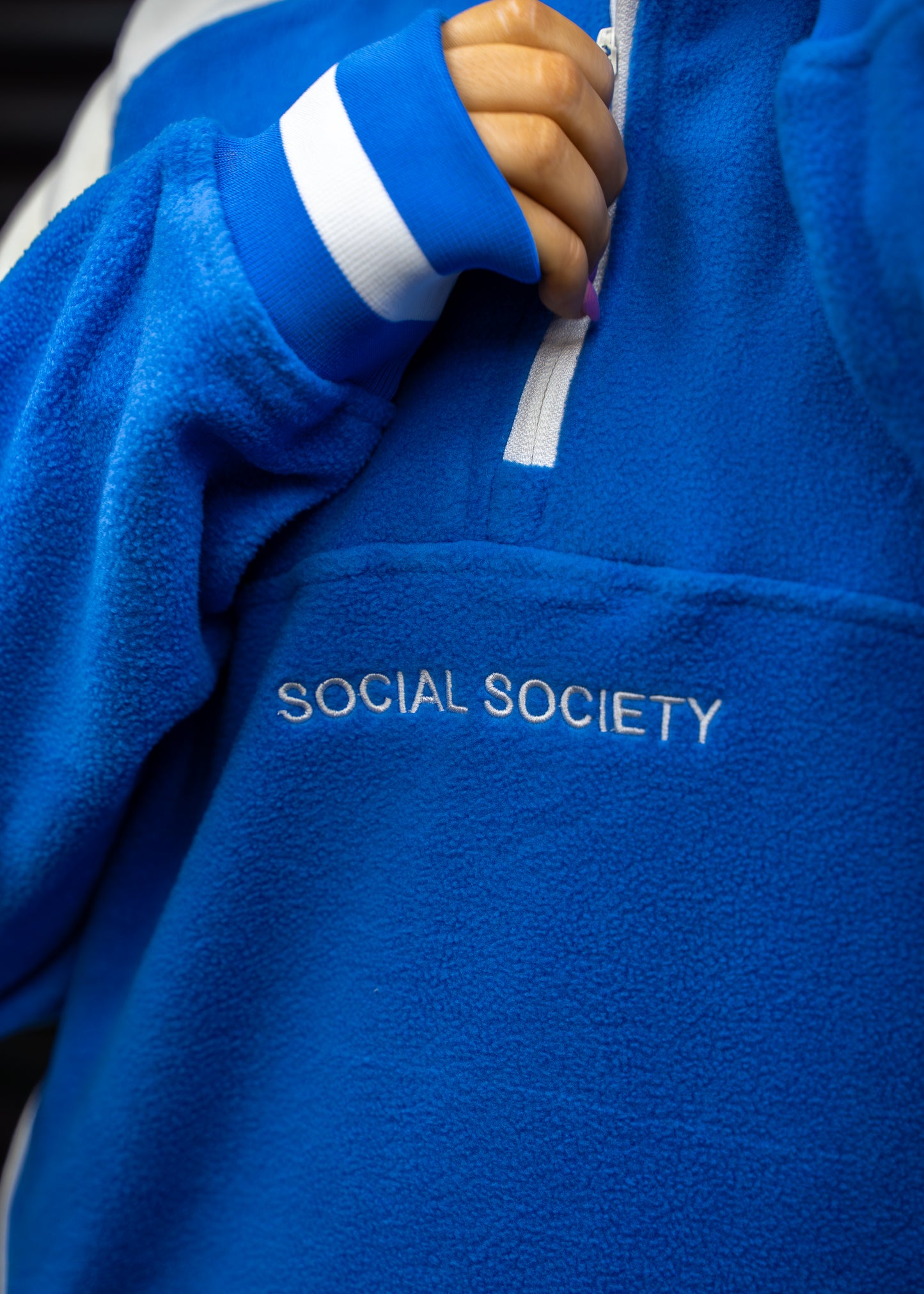 1/4 Zip Fleece - Blue