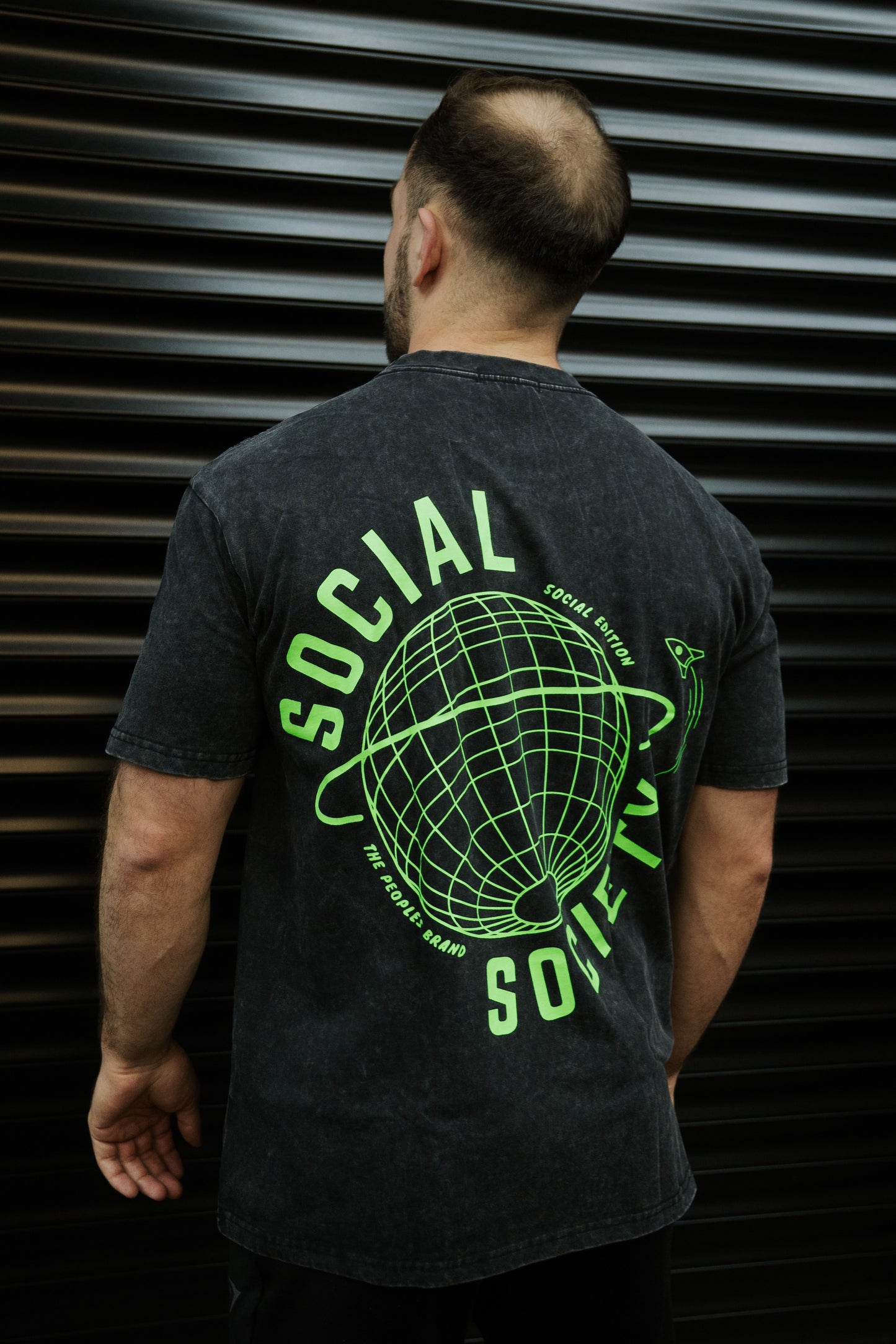 Black + Neon Green logo - Tshirt