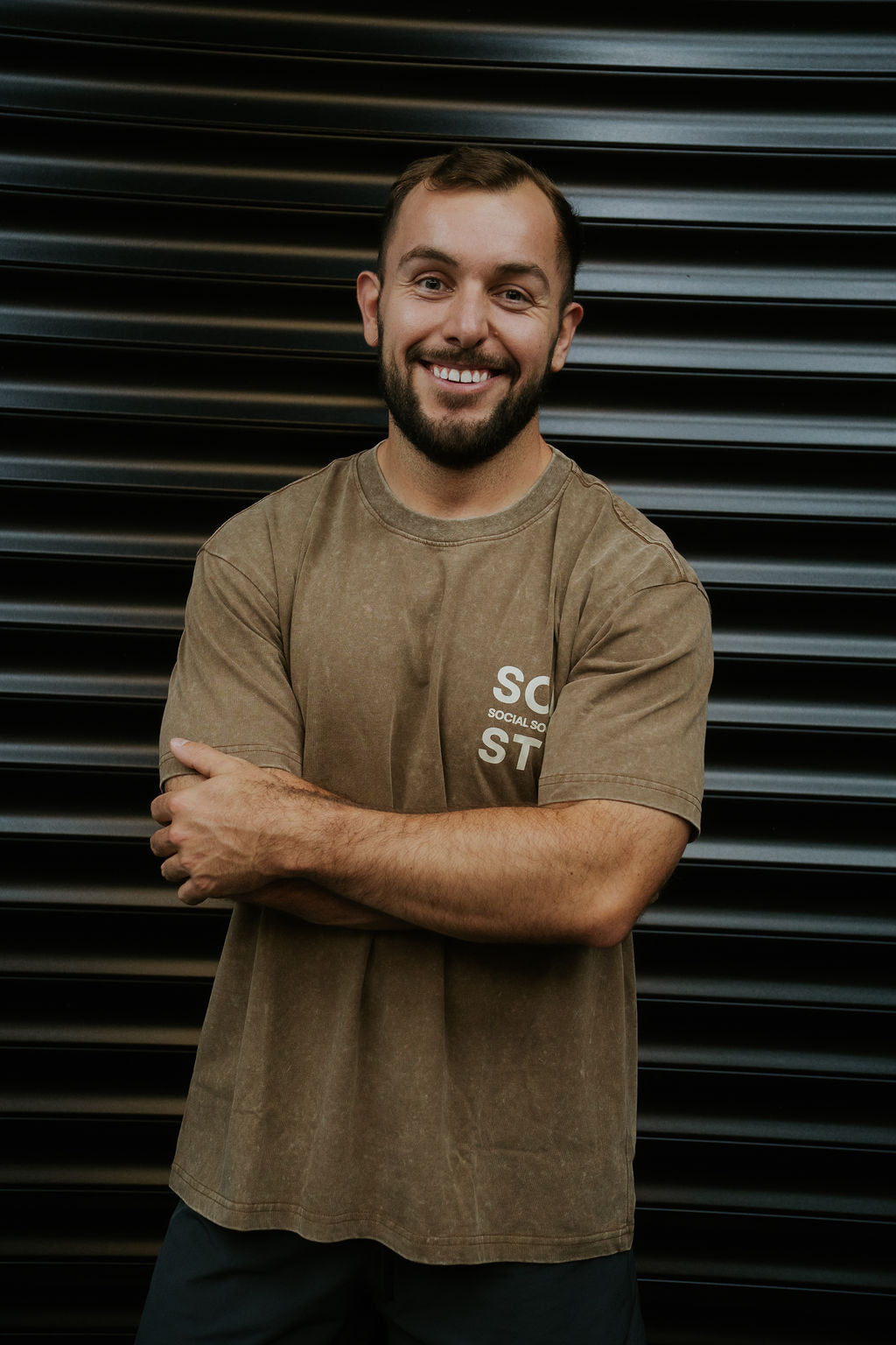 Oversized T-shirt - mocha