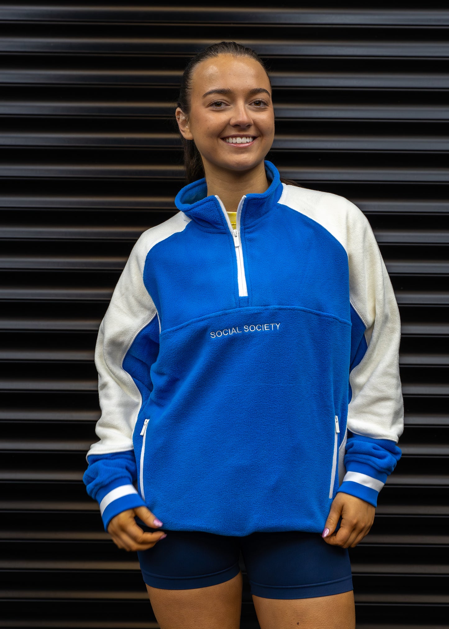 1/4 Zip Fleece - Blue