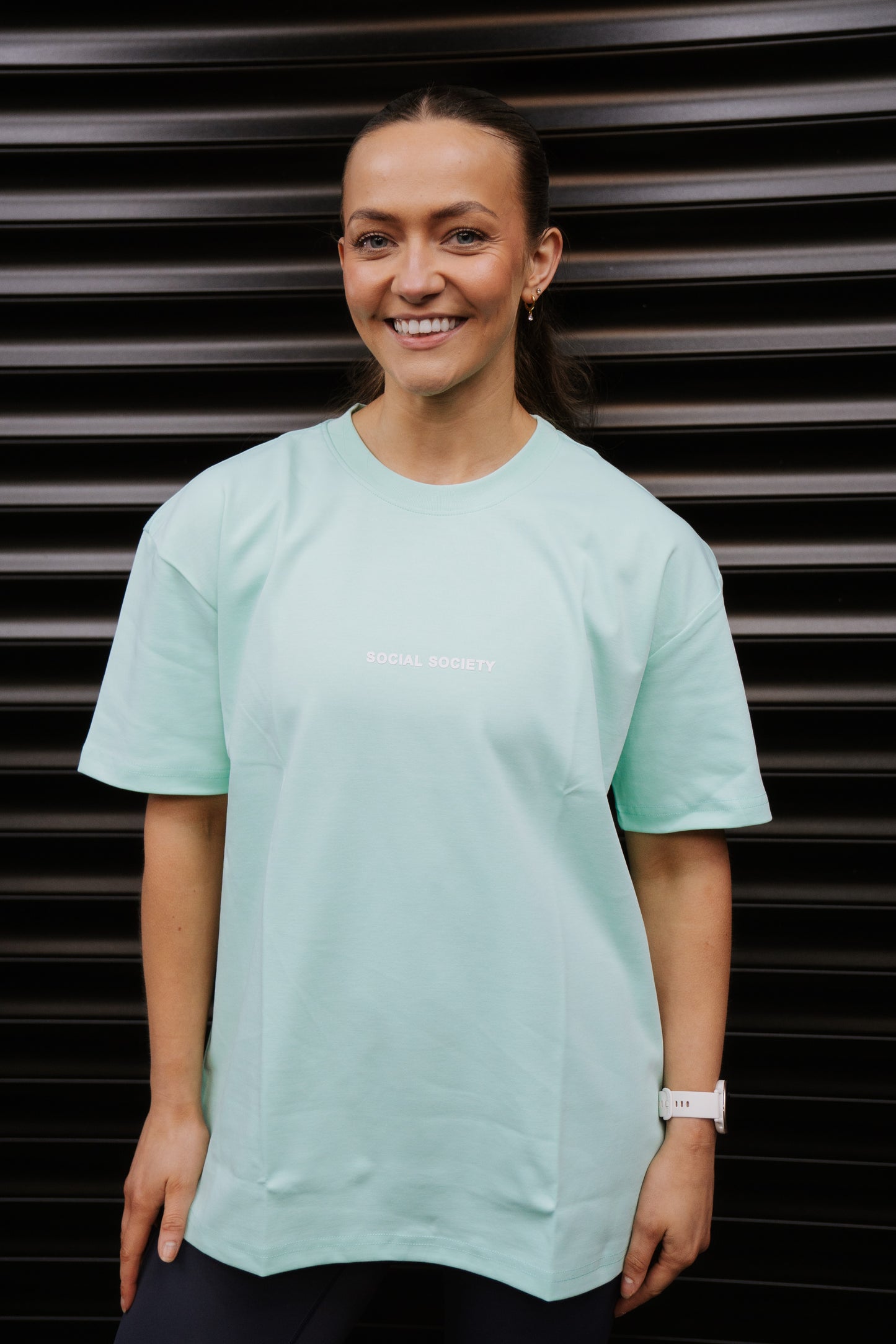 Mint + White logo - Coffee club Tshirt