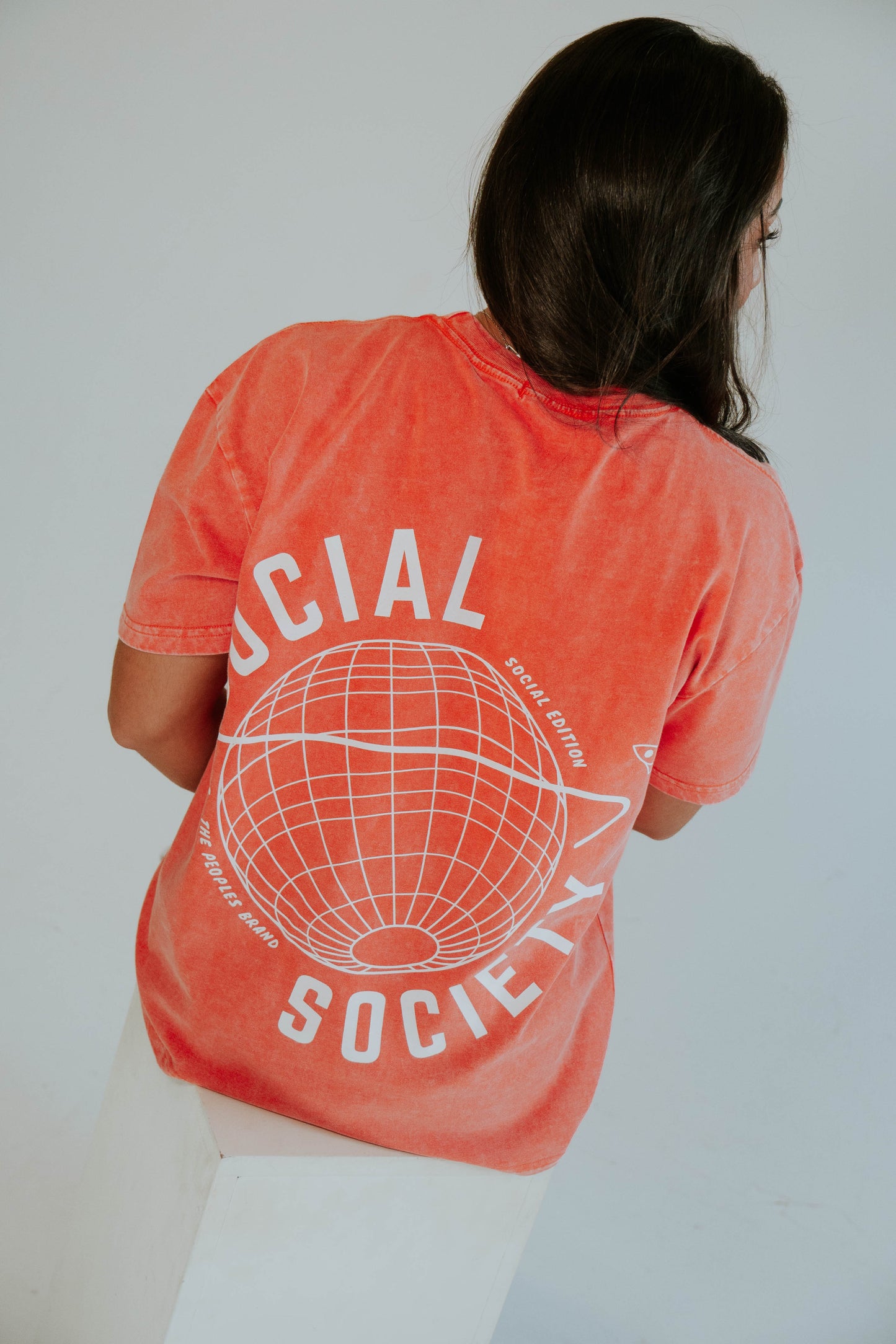 Stonewash T-shirt - Orange