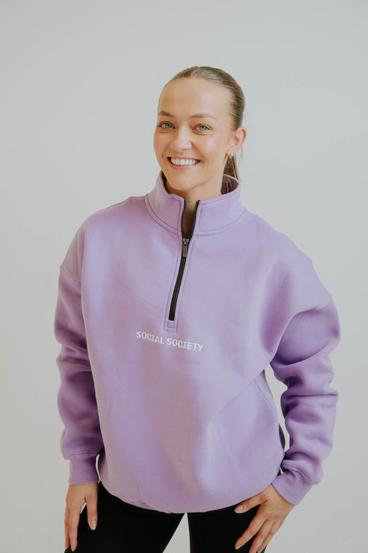 1/4 Zip - Violet
