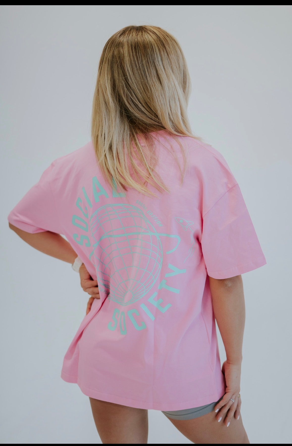Oversized T-shirt - Pale Pink