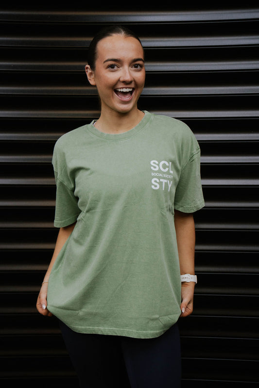 Stonewash T-shirt - Mint Green