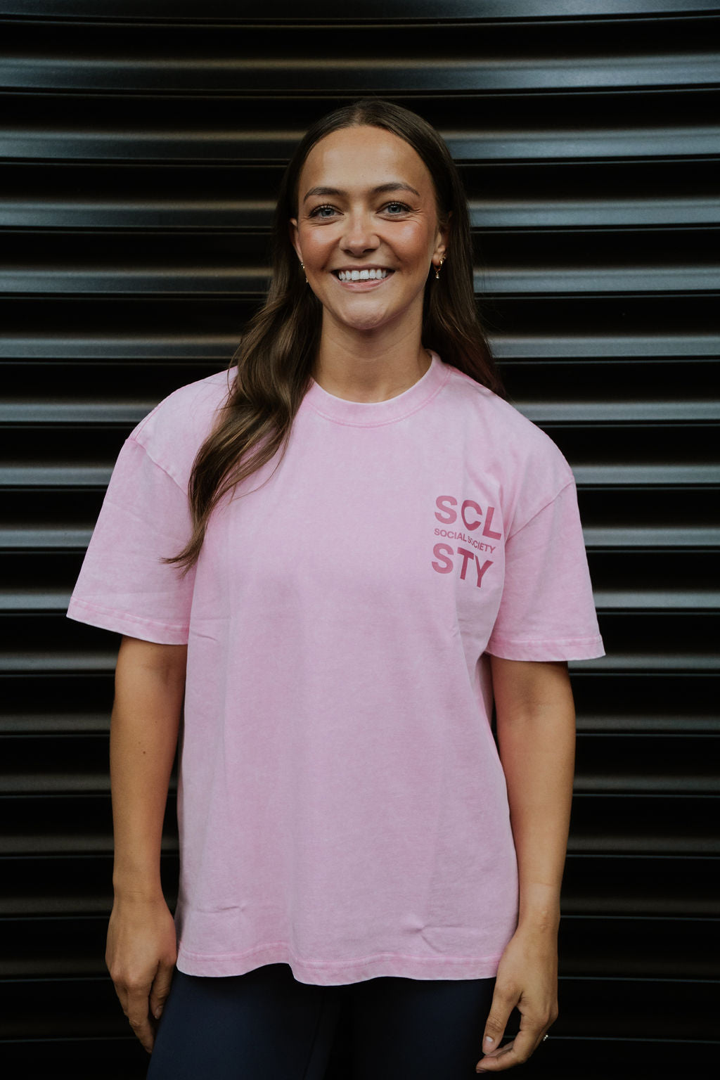 Oversized T-shirts - stonewash Pink