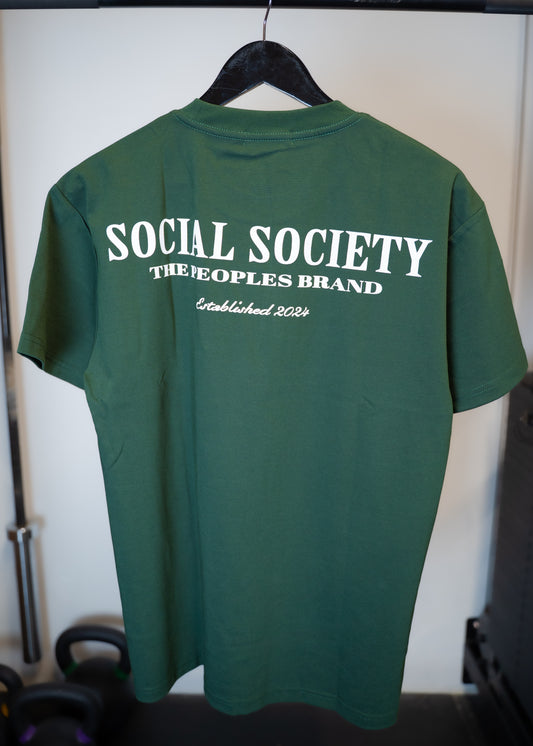 Oversized T-shirts - Forest Green