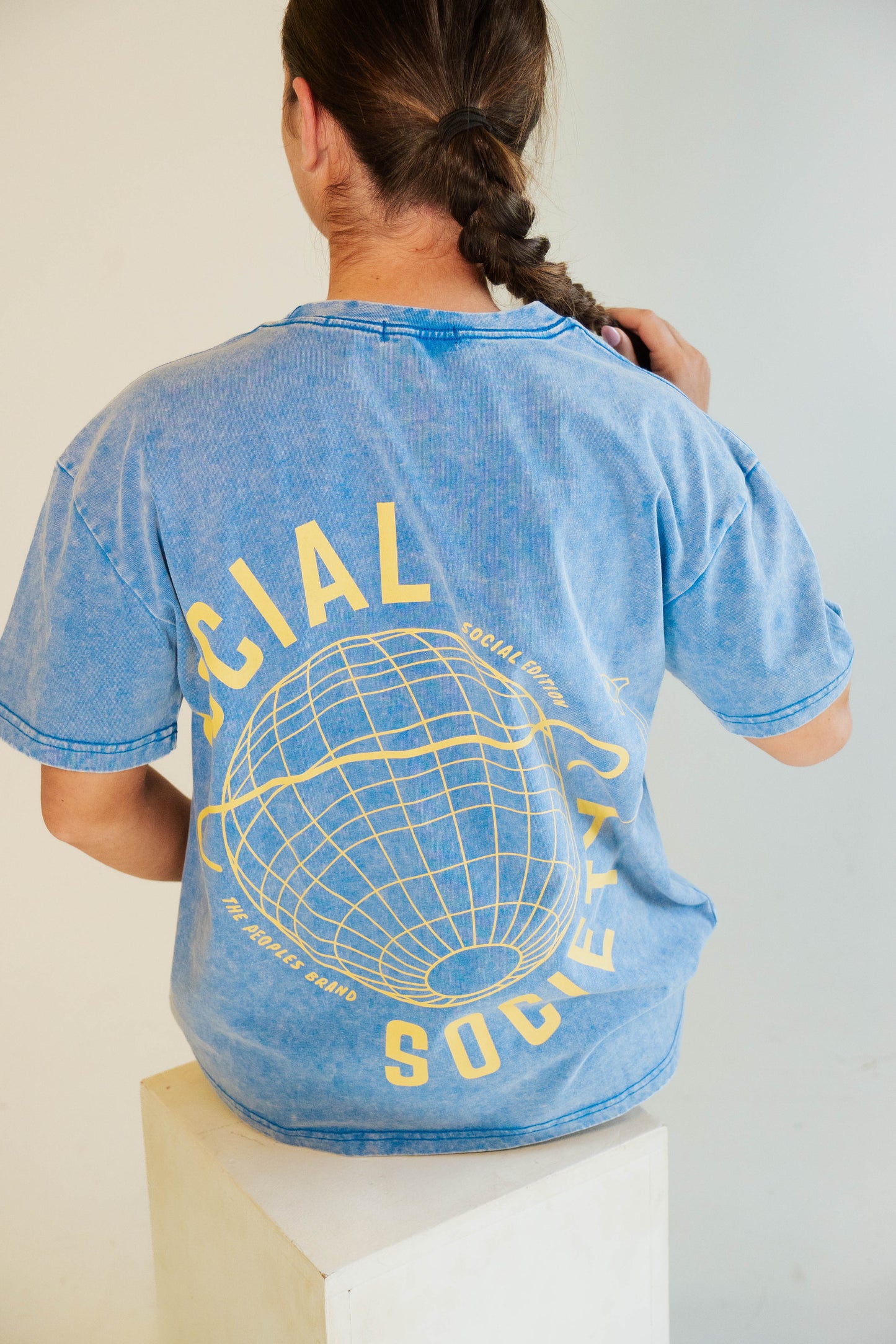 Stonewash T-shirt - blue