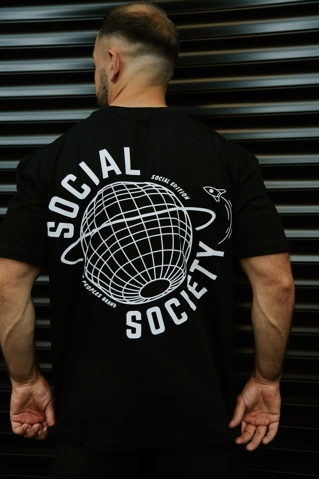 Oversized T-shirt - black & white