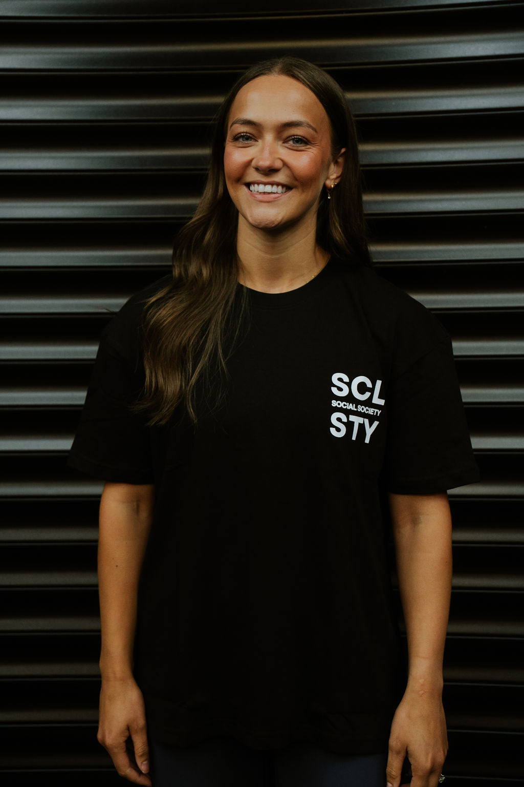 Oversized T-shirt - black & white