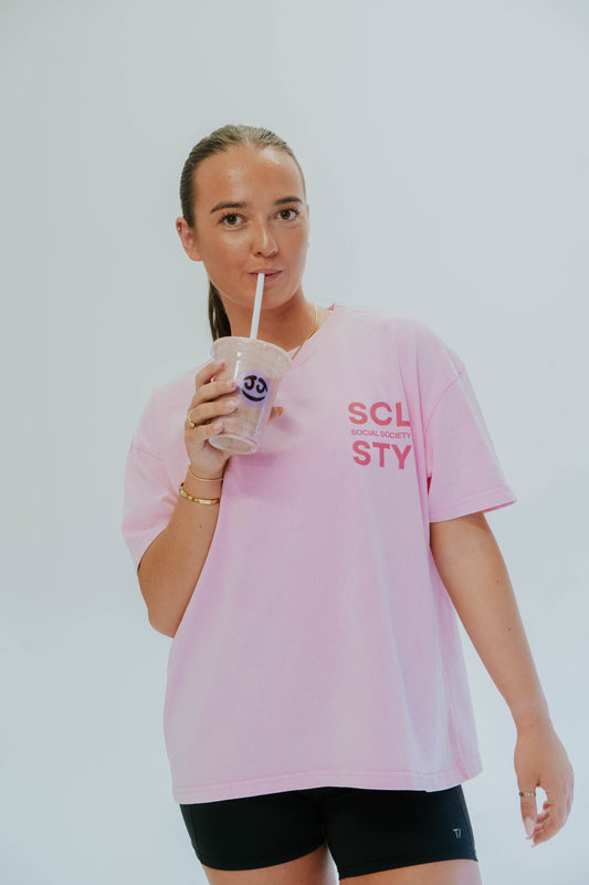 Stonewash T-shirt - Pink