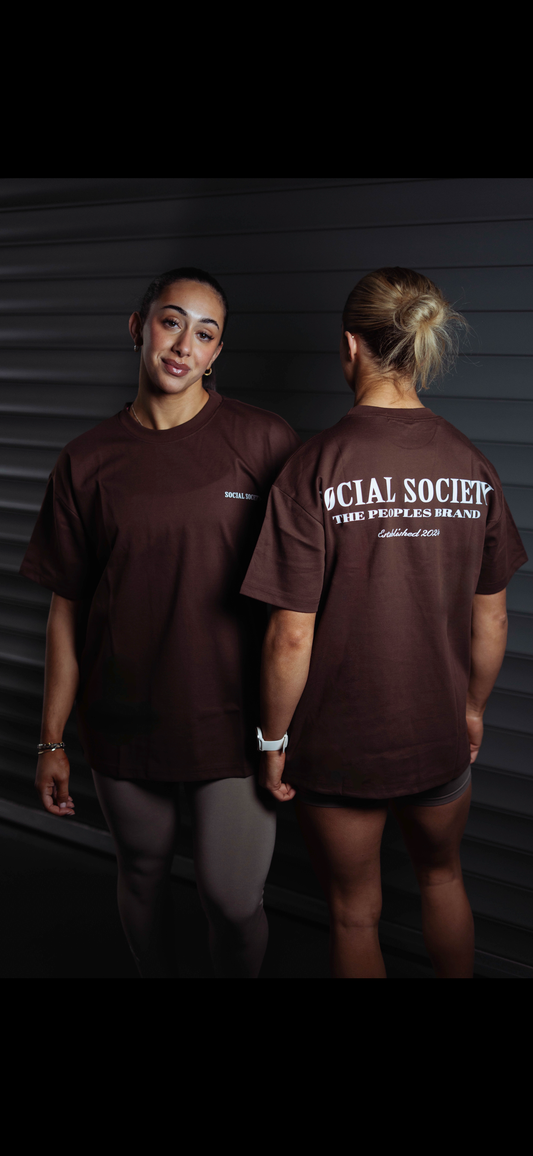 Oversized T-shirt - Mocha
