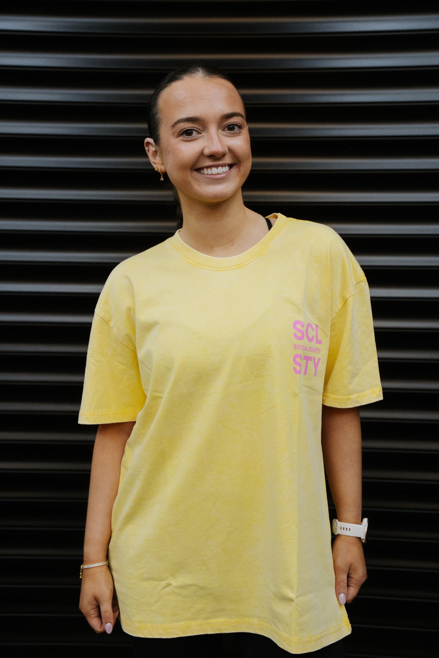 Yellow + Pink logo - Tshirts