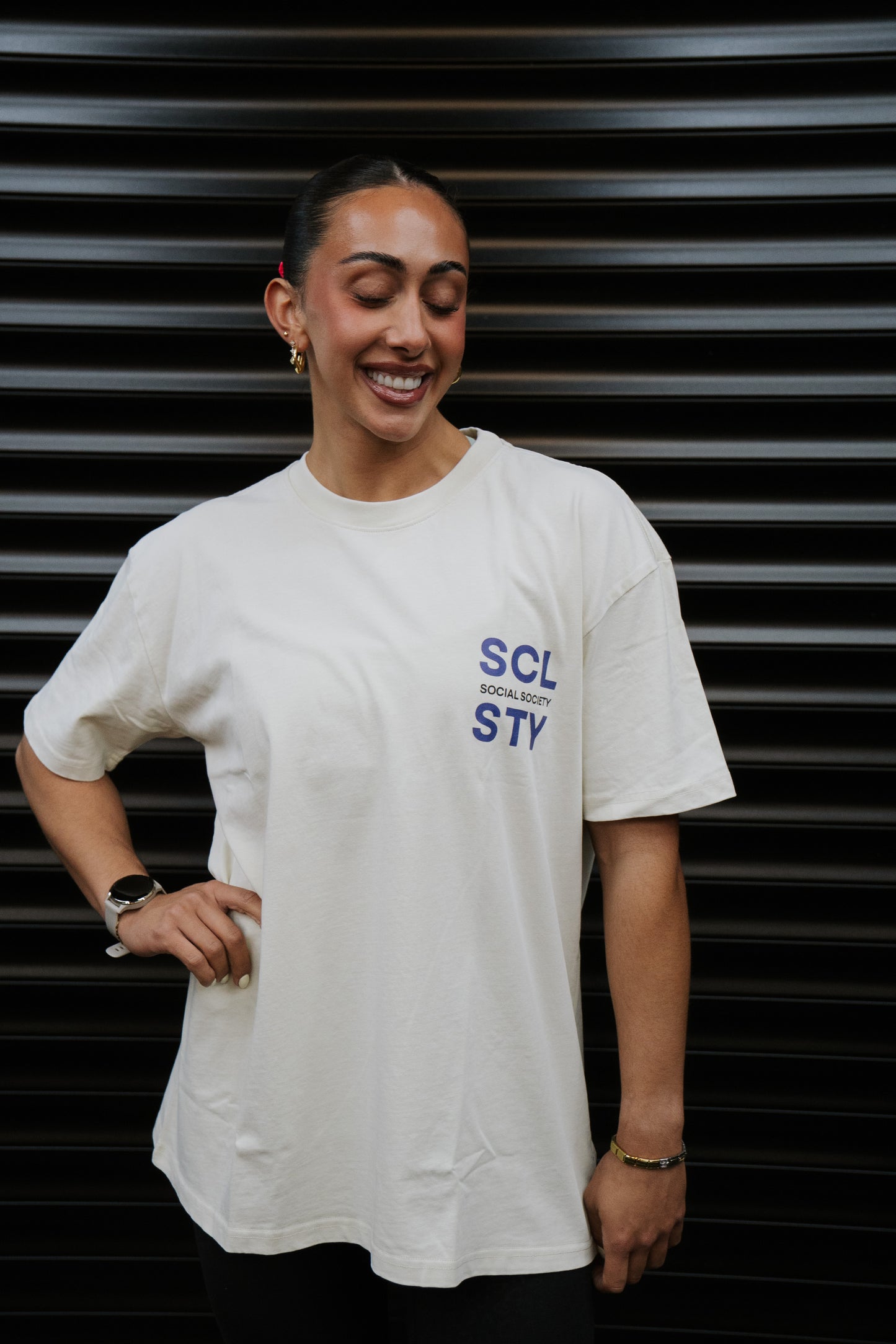 Off white + Purple - Tshirt