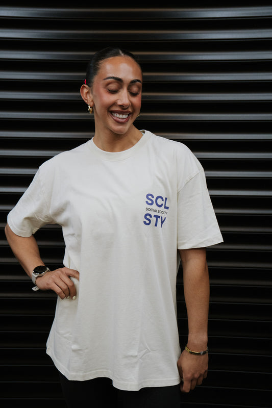 Off white + Purple - Tshirt