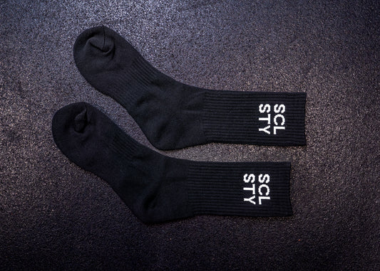 Socks -  black & white logo
